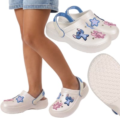 DISNEY Stitch Schuimrubberen teenslippers voor meisjes en dames voor bij het zwembad, dikke EVA-zool, lichte teenslippers