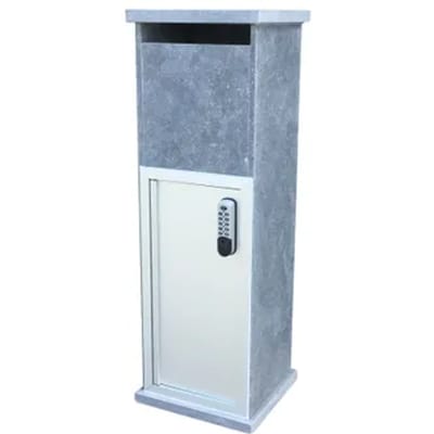 Pakketbrievenbus Lhotse Xl - Natuursteen - Blauwe Hardsteen - 34x102x32cm