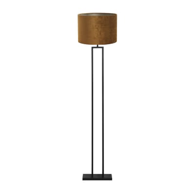 Light & Living Vloerlamp Shiva/Gemstone - Zwart/Goud - Ø40x170cm - Vloerlamp met kap