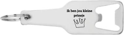 Akyol - ik ben jou kleine prinsje flesopener - Familie - vrienden - cadeau - 105 x 25mm