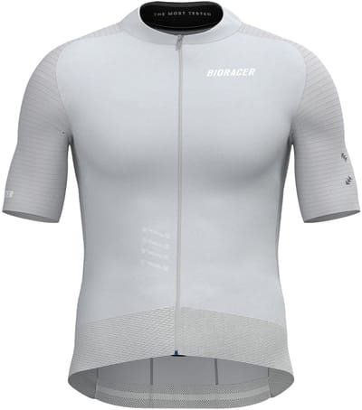 BIORACER Epic - Fietsshirt Zomer - Heren - Grijs - Korte Mouw - Aerodynamisch & Ademend - Maat XS
