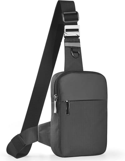 Sling Bag Schoudertas voor Dames en Heren met RFID-Blokkering - Ideale Crossbody Tas voor Sport en Wandelen