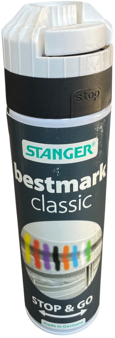 Stanger markeerspray - wit - 500 ml - 360°