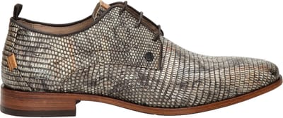 Rehab Greg Marble heren nette veterschoen - Beige multi - Maat 43