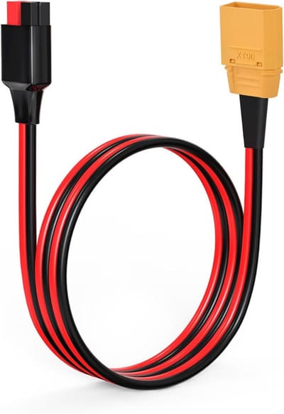 XT90 naar Anderson Adapter - Verlengkabel Connector - Energie Overzetten - 45A Connector - 10AWG 2FT - Zwart