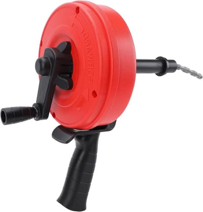 Afvoer Auger - Sanitair Reiniger - Leidingen Ontstoppen - 2 Gebruiksmodi - 7.5 Meter - Zilver