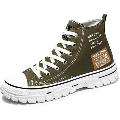 Gevulkaniseerde Casual Canvas Platform Klassieke Schoenen Dames Heren Hoge Sneakers Mode Ademend Comfortabel Sport Koreaans 39 black