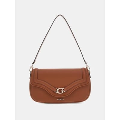 GUESS schoudertas Dea Flap Shoulder Bag Cognac bruine