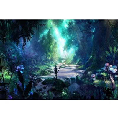 Diamant borduurwerk mozaïek schilderij kits muur kruis sticker oude bos foto Home decor 20X30CM blue