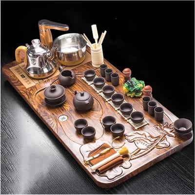 Kungfu Theeservies - Theeset Keramiek - Thee Ceremonie - Handgemaakt Porselein - 5 kg - Niet gespecificeerd