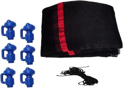 Trampoline Net - Veiligheidsnet Trampoline - Veiliger Springen - Heavy Duty Materiaal - 1.4m Diameter - Zwart