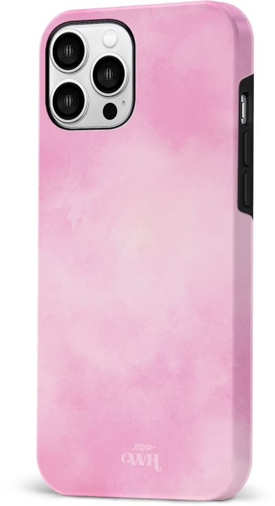 xoxo Wildhearts Double Layer - Cotton Candy - Roze hoesje geschikt voor iPhone 11 Pro Max hoesje - Suikerspin Hard Case met pastel roze kleur - Beschermhoes geschikt voor iPhone 11 Pro Max case - Pastel Roze Hoesje
