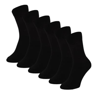 Sportsokken Daily - Unisex - 6-Pack - Voordeelpakket - Zwart / 36/41