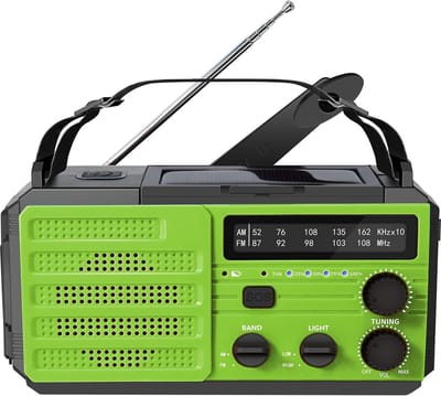 Noodradio Solar Opwindbaar - Noodradio Opwindbaar - Opwindbare Radio - Powerbank Zonne Energie