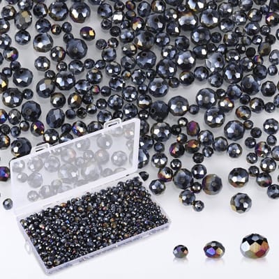 1000 Stuks Facetglas Kralen voor DIY Sieraden Maken, Beschikbaar in 8mm, 6mm en 4mm, Perfect voor Armbanden en Kettingen