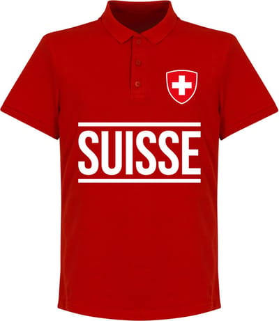 Zwitserland Team Polo Shirt - Rood - S