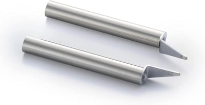 Verwarmde Pincet Tip - Chip Tip - Precisie Werk - Japans Ontwerp - 1mm - Zilver
