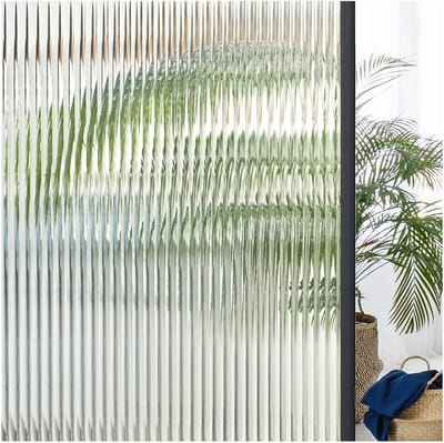 Dailygoods- Raamfolie Anti Inkijk 92% Zichtbescherming - Zelfklevend - Statisch - Decoratieve Folie - Melkglas Effect - 75 x 200 cm - Vensterfolie