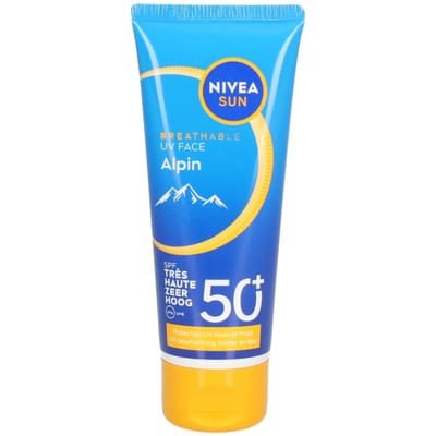 NIVEA SUN Face Alpin Zonnebrand Gezicht - SPF 50+ - Wintersport - Ski Zonnebrandcrème - Beschermt tegen UVA/UVB en de kou - 50 ml