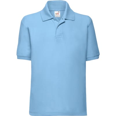 Fruit of the Loom Kinder/Kinder 65/35 Poloshirt (Hemelsblauw)