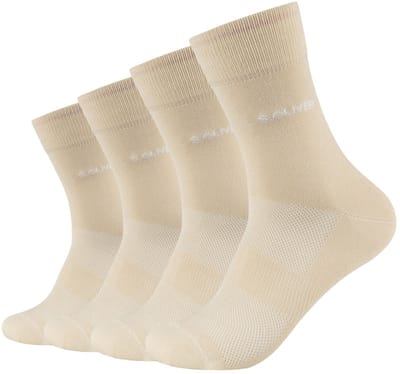 s.Oliver, Bamboesokken, unisex, korte sokken, bamboevezels, zacht, koel, mesh-ventilatie, zonder druk, steun voor de voetboog, verstevigde hiel, verstevigde teen, zachte teennaad, comfort, voetklimaat, 4-pack