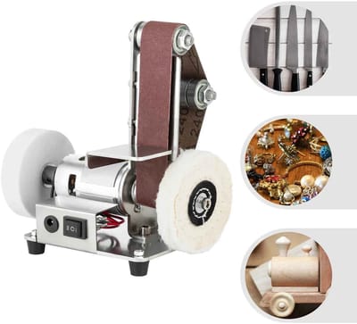 Casa Living Mini Bandschuurmachine - Elektrische Schuurmachine Tafelmodel - 7 Snelheden Verstelbaar - 304 RVS - Compact Desisgn