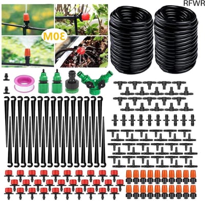 RFWR® Automatische Druppelirrigatiekit 30 m voor Tuin en Planten - Eenvoudige Installatie, Waterbesparing en Duurzaam