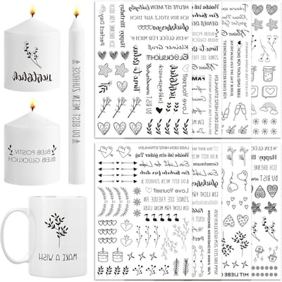 Set van 6 kaarsaccessoires voor een sfeervolle inrichting en perfecte ambiance