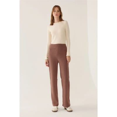 Elastische Taille Rechte Broek