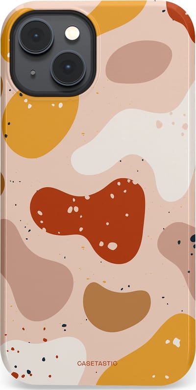 Casetastic Hoesje Geschikt voor Apple iPhone 14 Plus Magsafe - Stijlvolle Beschermende Duo-layer Case - Terrazzoque