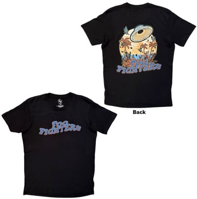 Foo Fighters - Space Butterflies Heren Tshirt - S - Zwart