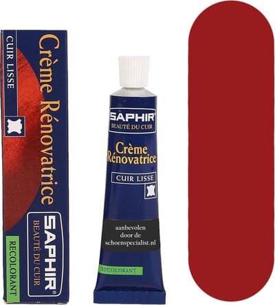 Saphir Renovatrice Tube Extra Dekkende Schoenpoets - 901 Robijnrood