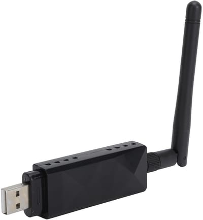 Allecto - Draadloze Netcard - WiFi Adapter - Lange Levensduur Batterij - USB met Antenne - Geschikt voor PC en Mac - Desktop of Laptop