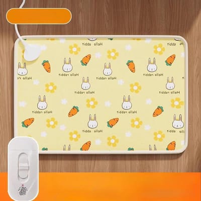 Lapin Chien Carotte Couverture Électrique Chaude Automne Hiver Chauffage à Température Constante Chat Matelas Électrique Fournitures pour Animaux Hiver brown