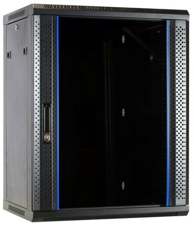 DSIT 15U wandkast met glazen deur 600x600x770mm (BxDxH) - serverbehuizing - serverrack - serverkast - 19 inch