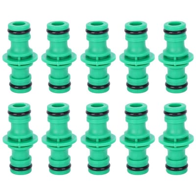10 stuks Rechte Waterslangconnector Snelkoppelingen Tuinirrigatie Waterpijp Verbindingsstuk Gereedschap blue