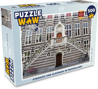 Puzzel Alkmaar - Nederland - Stadhuis - Legpuzzel - Puzzel 500 stukjes