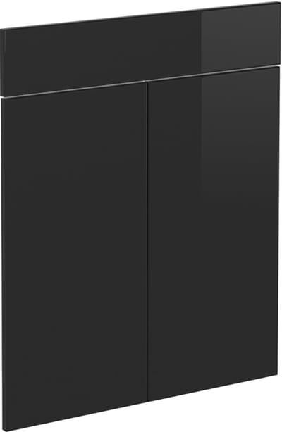 Vicco R-Line Keukenfront – 59.6 x 70.8 cm meubelfront voor de lade-onderkast Zwart hoogglans