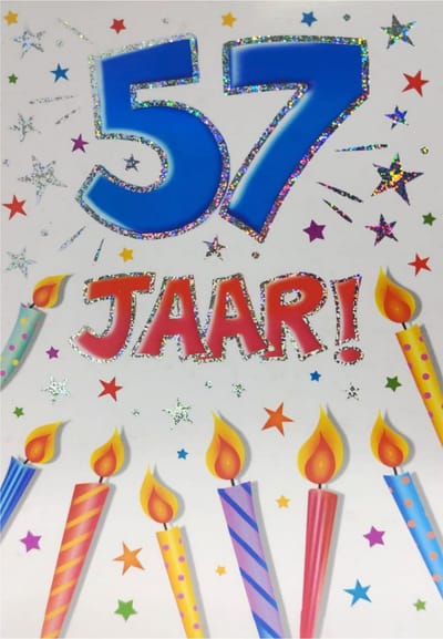 Verjaardagskaart - That Funny Age - 57 jaar - Met Envelop - Per stuk