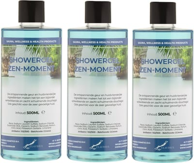Douchegel Zen Moment 500 ml - set van 3 stuks - Showergel