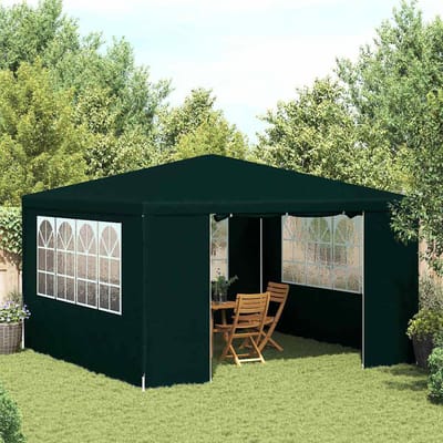 vidaXL - Partytent - met - zijwanden - professioneel - 90 - g/m² - 4x4 - m - groen