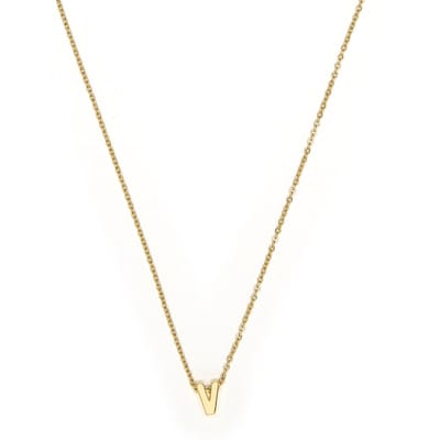 Luxenter Ketting met 18-karaats geelgouden afwerking - Alphabet