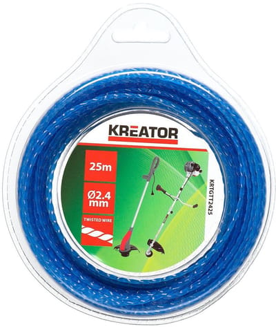 Kreator Trimmerdraad KRTGTT2425 - Trimmerdraad gedraaid 2,4mm, 25m