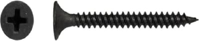 Gipsplaatschroeven, Fijne draad, 3,5 x 25 mm, Staal, PH2, Zwart, Gefosfateerd, Snelbouwschroef, 1000 stuks