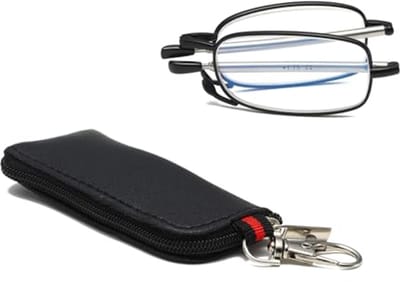 Opvouwbare Metalen Leesbril - Draagbare, Ultralichte, Antiblauw Licht