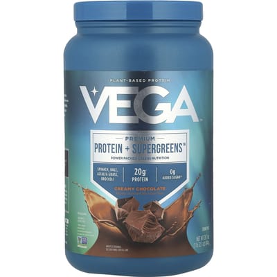 Vega, Protéines végétales et légumes verts, Chocolat, 1 lb 12,7 oz (814 g)