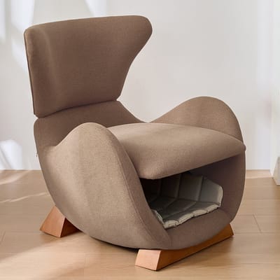 STILVORA Designer Loungesessel – Walhai Look – Ergonomisch & Kratzfest – Voor Huisdieren – Bruin