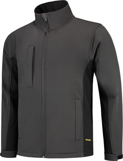 Tricorp Softshell Bicolor 402002 - Mannen - Donkergrijs/Zwart - 3XL