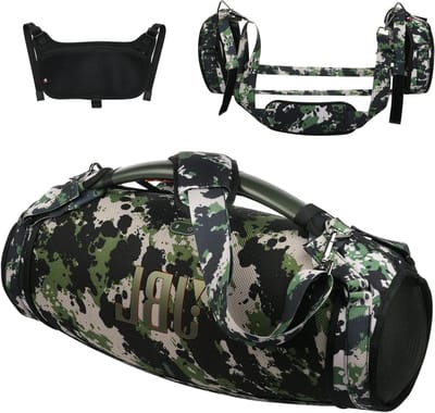 Draagriem Luidspreker - Schouderband Tas - Muziek Luisteren - Met Accessoirevak - Verstelbaar - Camo