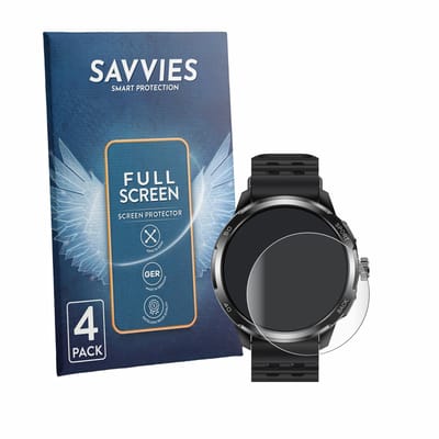 Savvies - Screenprotector voor Ulefone Armor Watch Pro - Folie Beschermfolie transparant volledig dekking 4 Stuks
